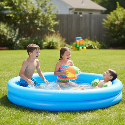 piscine gonflable coloree