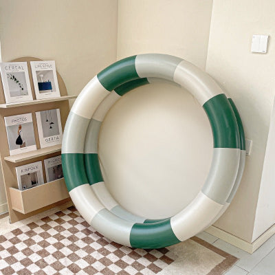 piscine gonflable vert