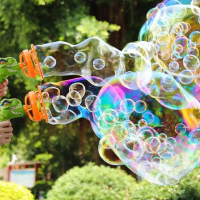 pistolet a bulle design dinosaure ludique