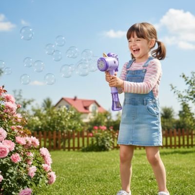 pistolet a bulle reservoir integre transparent