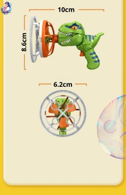 pistolet a bulles dinosaure dinobul caracteristique