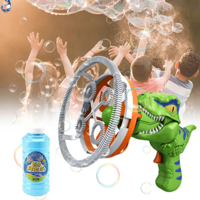 pistolet a bulles dinosaure dinobul design