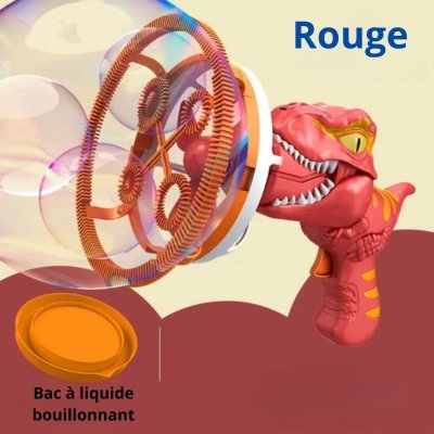 pistolet a bulles dinosaure dinobul rouge
