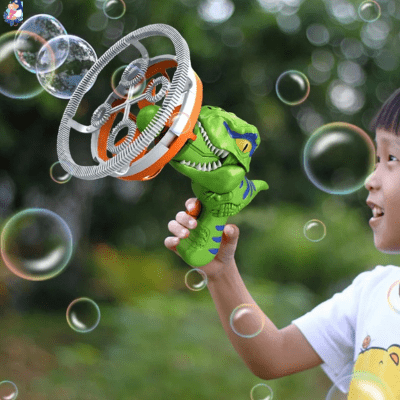 pistolet a bulles dinosaure dinobul simple a utiliser