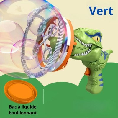 pistolet a bulles dinosaure dinobul vert