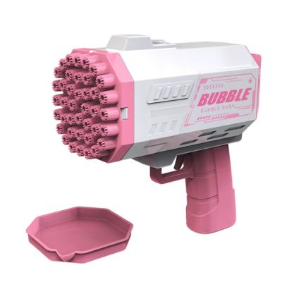 pistolet a bulles rose blanc