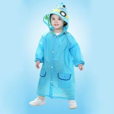 poncho pluie bleu