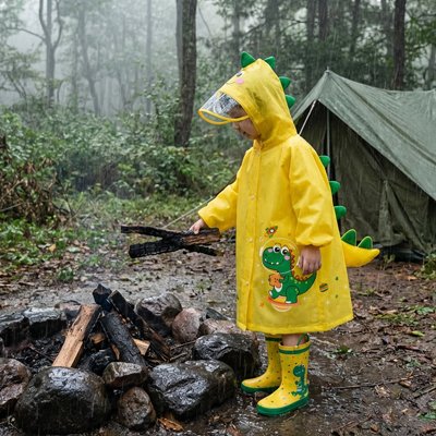 poncho pluie capuche integree avec visiere