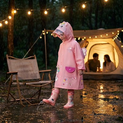 poncho pluie compatible avec bottes de pluie 