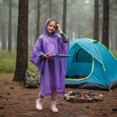 poncho pluie modele oversized