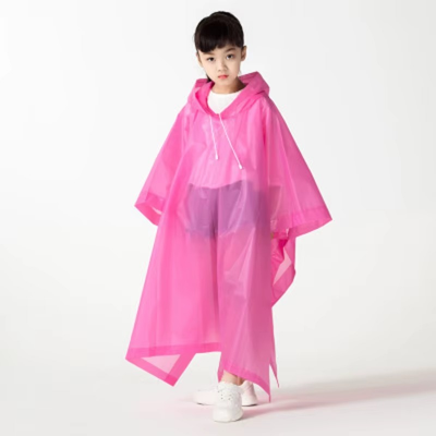 poncho pluie rose