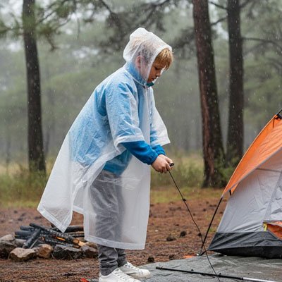 poncho pluie tailles adaptees 