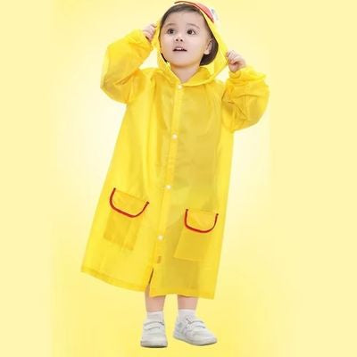 poncho pluies jaune
