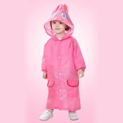 poncho pluies rose