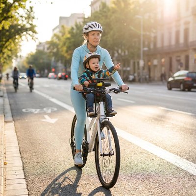 porte bebe velo dossier rembourre ergonomique