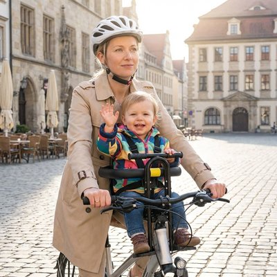 porte bebe velo fixation avant sur cadre 