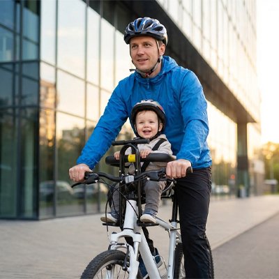 porte bebe velo repose pieds avec sangles