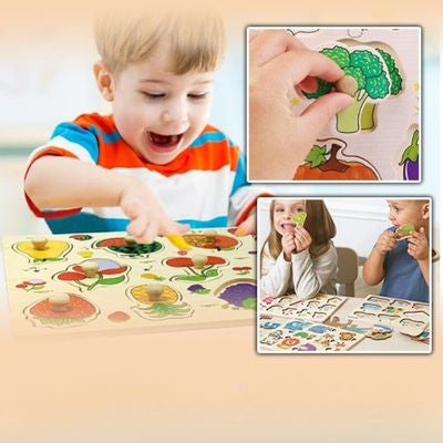 puzzle 3D en bois coordination oeil main