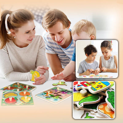 puzzle 3D en bois ludique