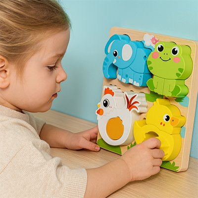 puzzle bois 3d stimule le visuel