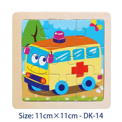 puzzle bois ambulance