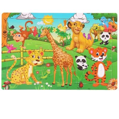 puzzle bois animaux de la foret