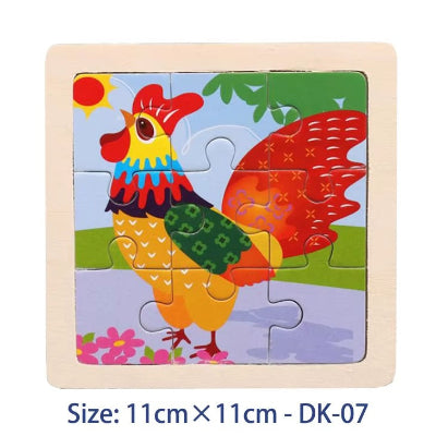 puzzle bois coq