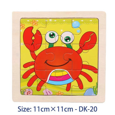 puzzle bois crabe