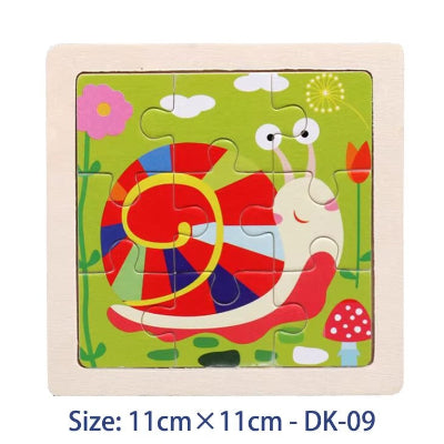 puzzle bois escargot