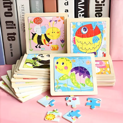 puzzle bois favorise l'apprentissage