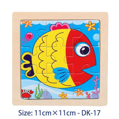 puzzle bois poissons