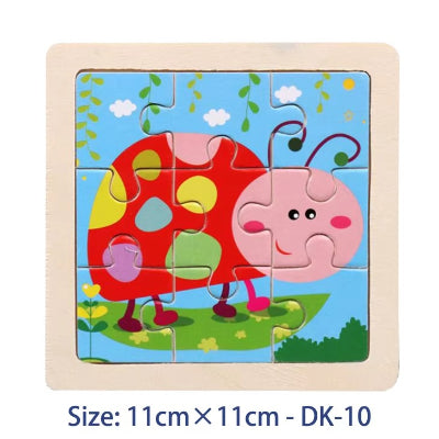 Puzzle bois scarabee