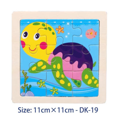 puzzle bois tortue