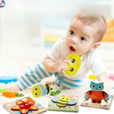 Puzzle en bois 3D ANIMAUX™ - bebemam.com