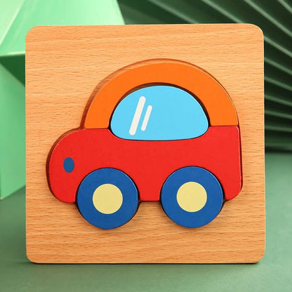 puzzle en bois 3d animaux voitures
