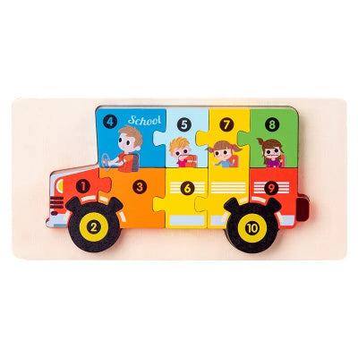 puzzle enfant autobus
