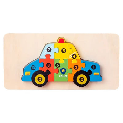puzzle enfant voiture de police
