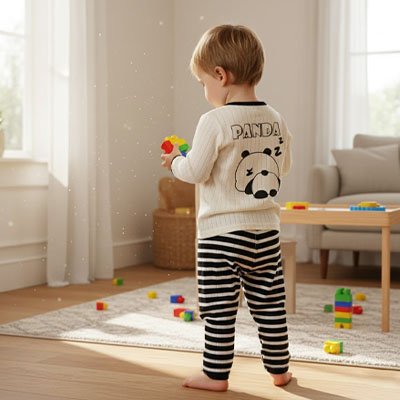 pyjama bebe coupe permettant une liberte totale de mouvement