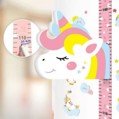 egle de mesure murale taille enfant mesurekids licorne