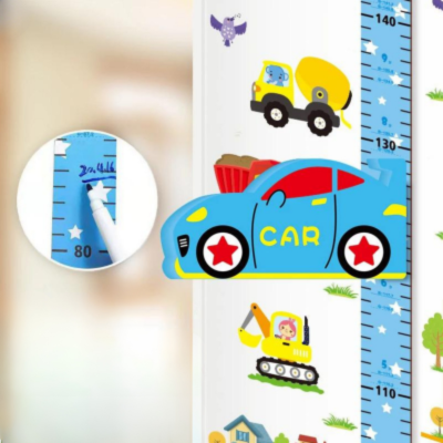 regle de mesure murale taille enfant mesurekids voiture