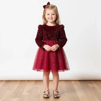robe princesse bordeaux douceur