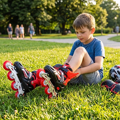 roller enfant rouge