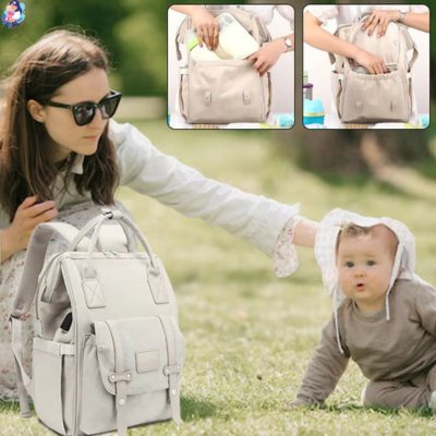 Sac à dos à langer avec port de chargement USB RETENA-promenade