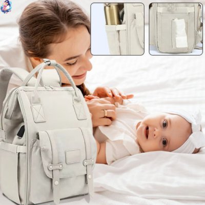 Sac à dos à langer avec port de chargement USB RETENA-utilisation