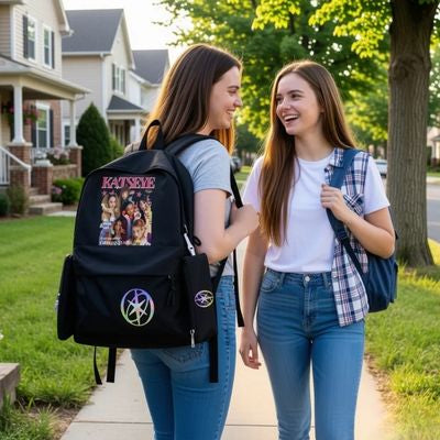 Sac à dos collège Katseye | 3 en 1 organisé