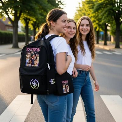 Sac à dos collège Katseye | 3 en 1 organisé