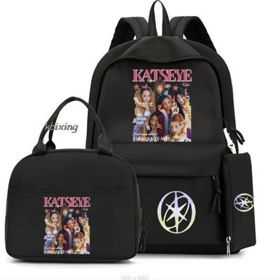 sac a dos college Katseye noir