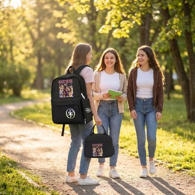 Sac à dos collège Katseye | 3 en 1 organisé