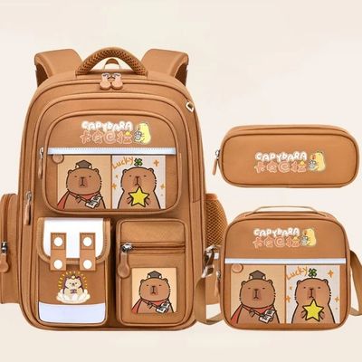 sac a dos college fille capybara-marron