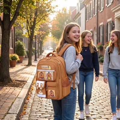 Sac à dos collège fille Capybara | Ergonomique